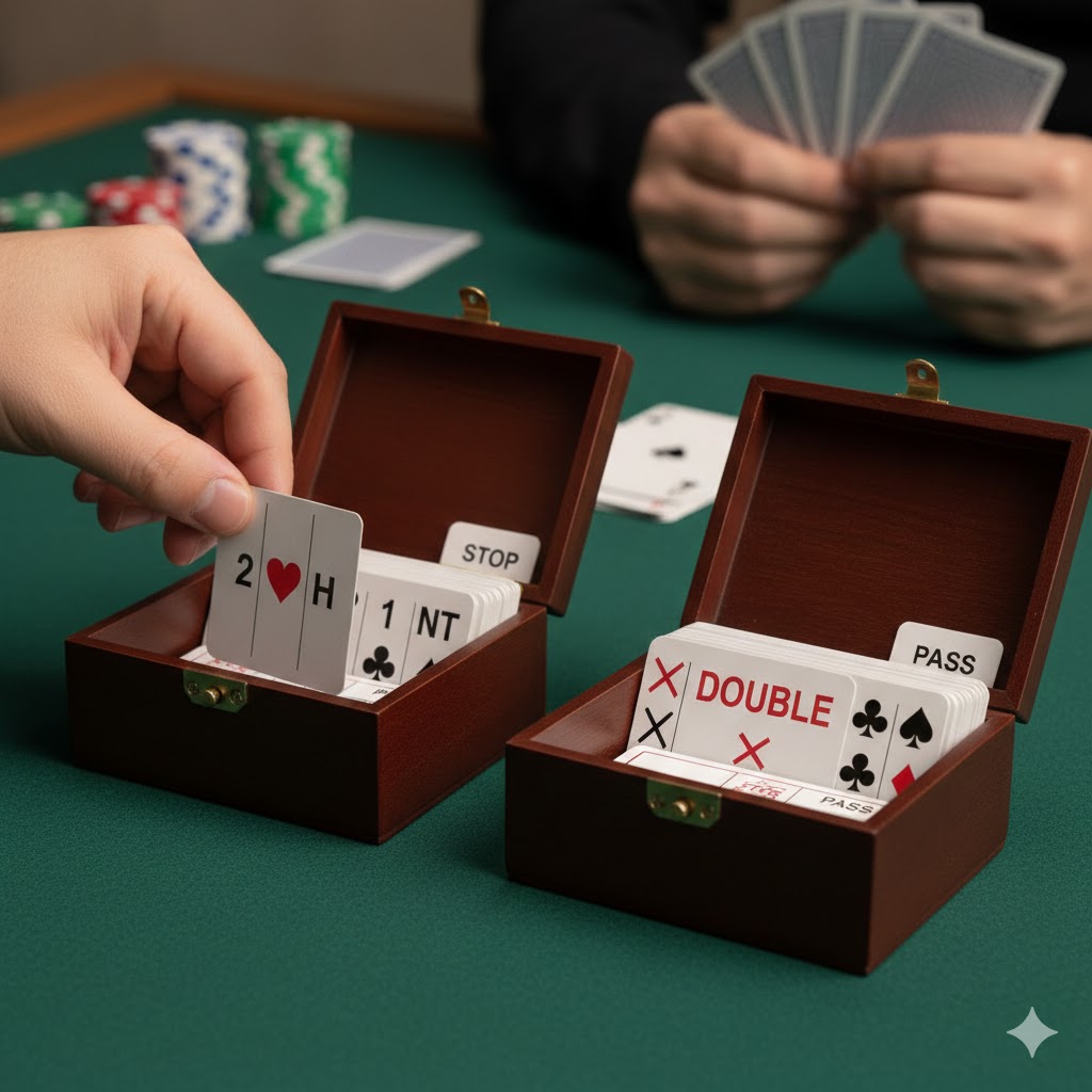 bridge spel budsystem