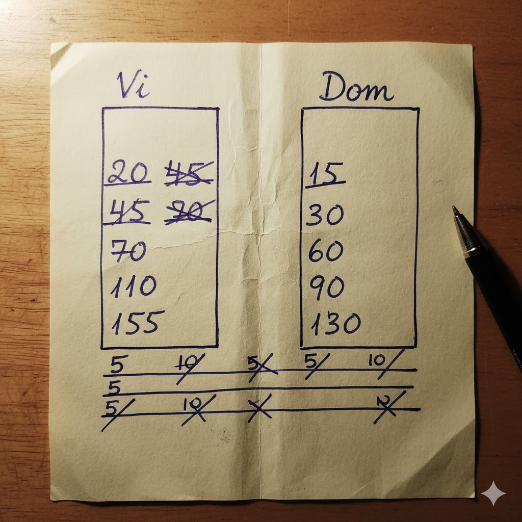 poängräkning kortspel kotte