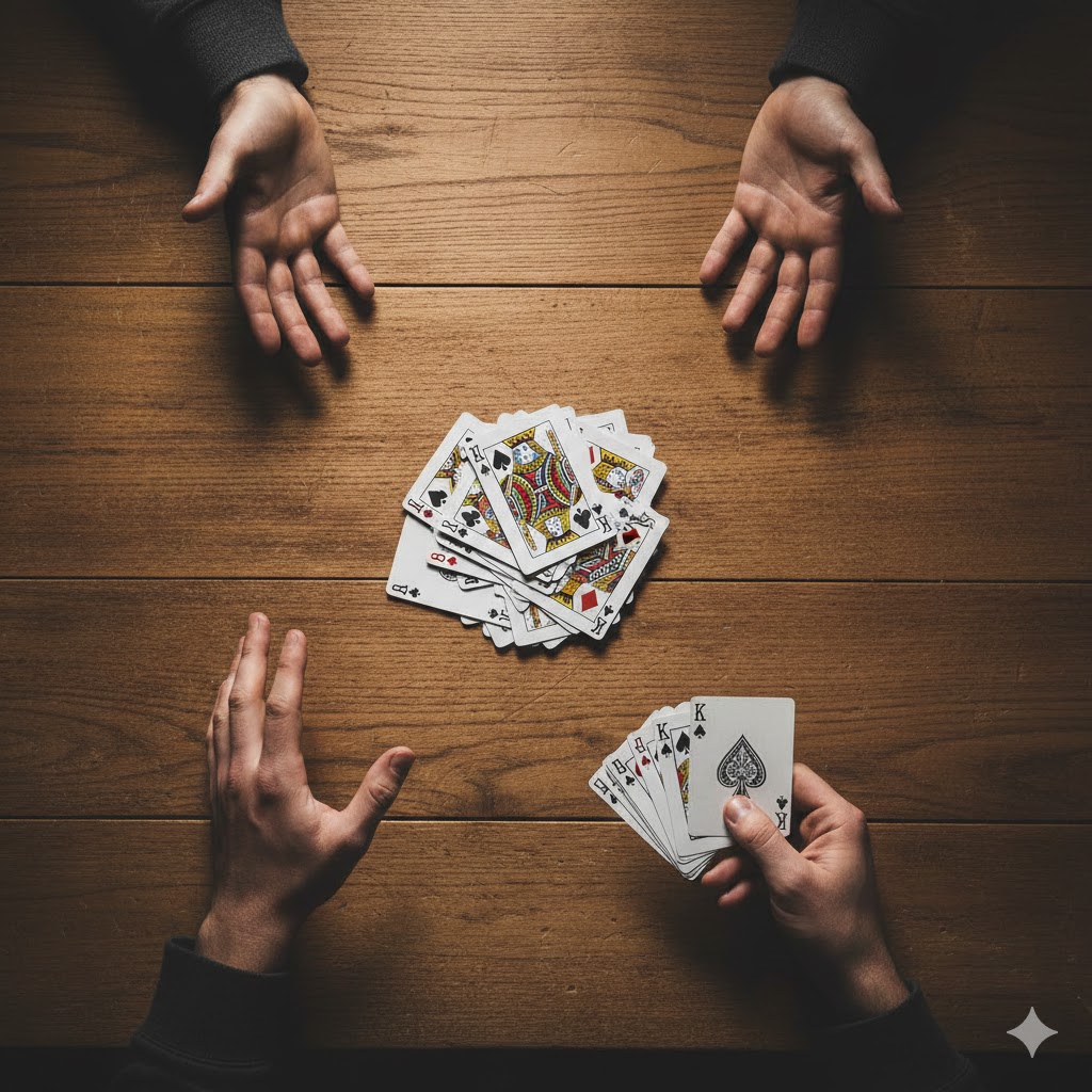 kortspel för två vanliga missar