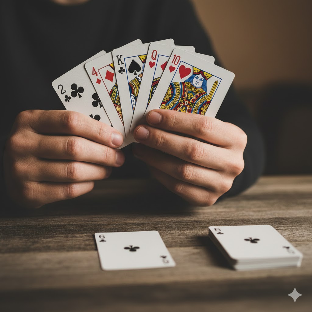 kortspel för tre skitgubbe