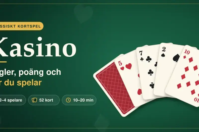 Kasino (kortspelet) – regler, poäng och hur du spelar