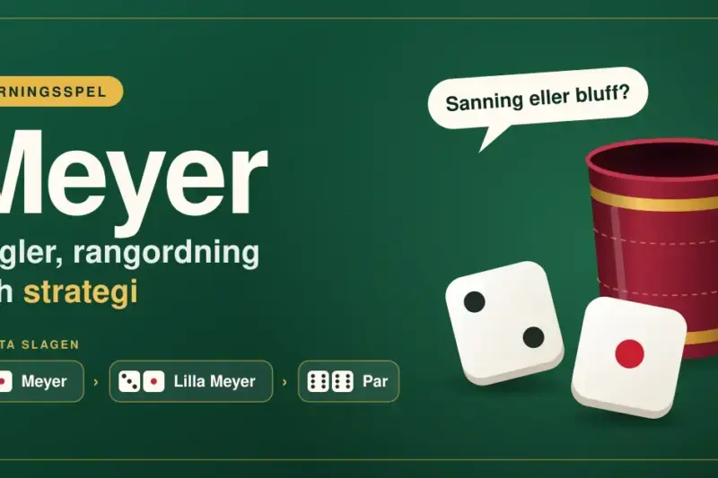 Meyer (tärningsspel) – regler, rangordning och strategi