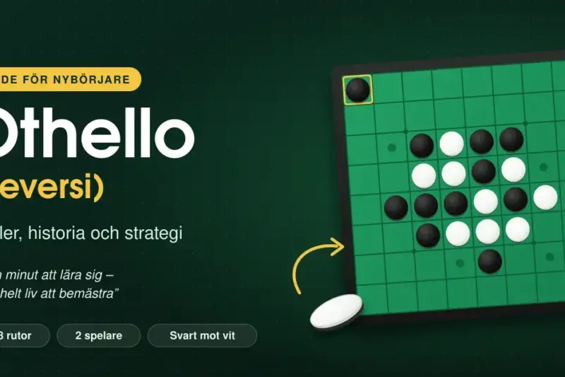 Othello (Reversi) – regler, historia och strategi för nybörjare