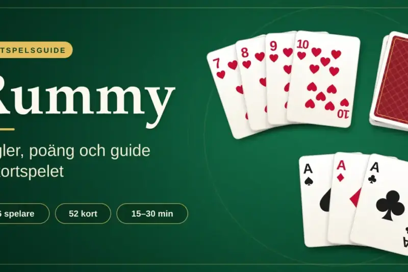 Rummy – regler, poäng och guide till kortspelet